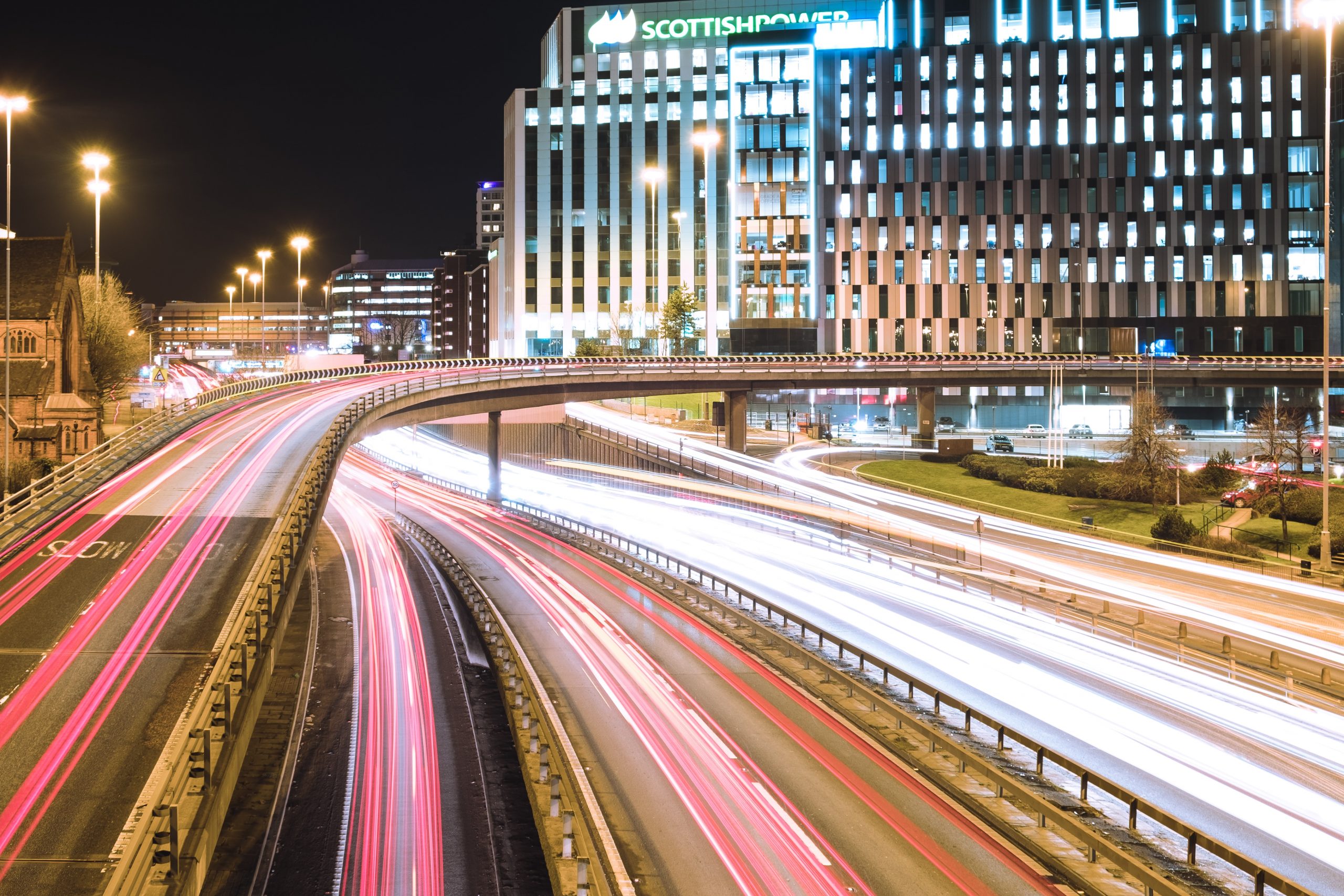 time lapse photography of city lights during night time