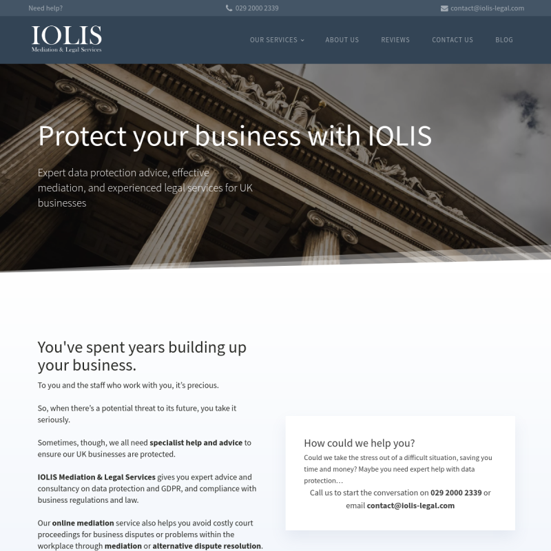 IOLIS Website Screenshot